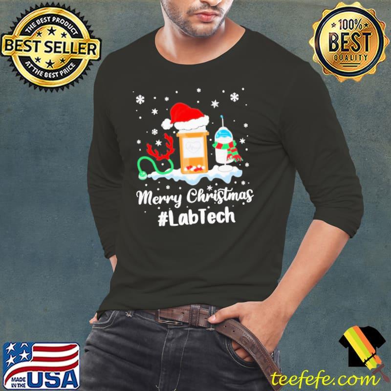 Funny Nurse Santa Vaccine Merry Christmas #Lab Tech Shirt Long Sleeve Tee Funny Nurse Santa Vaccine Merry Christmas #Lab Tech Shirt Long Sleeve Tee