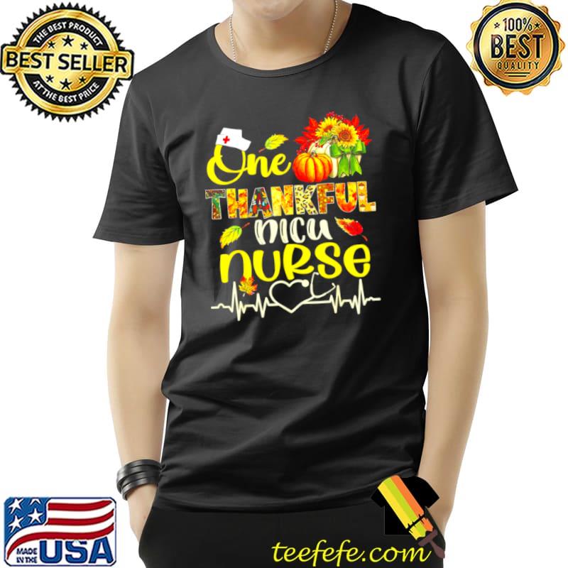 Funny one Thankful NICU Nurse Stethoscope Pumpkin Thanksgiving T Shirt Unisex Funny one Thankful NICU Nurse Stethoscope Pumpkin Thanksgiving T Shirt Unisex