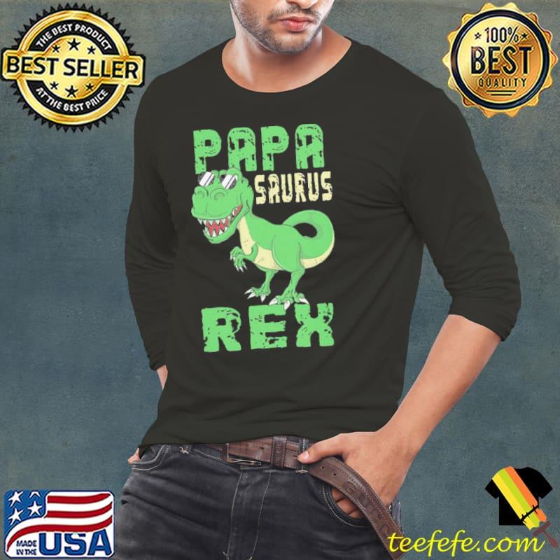 Funny PapaSaurus Rex Dinosaurier Vater Dad Shirt Long Sleeve Tee Funny PapaSaurus Rex Dinosaurier Vater Dad Shirt Long Sleeve Tee