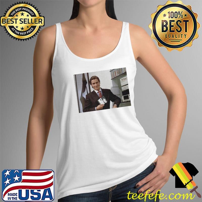 Funny Patrick Bateman Holding Album American Psycho Tank Top Funny Patrick Bateman Holding Album American Psycho Tank Top