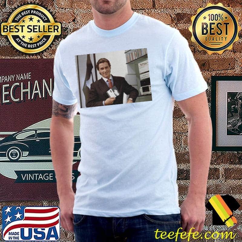 Funny Patrick Bateman Holding Album American Psycho Unisex Funny Patrick Bateman Holding Album American Psycho Unisex