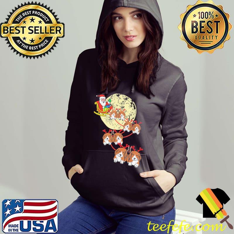 Funny reindeer Beagle Santa Christmas Shirt Hoodie Funny reindeer Beagle Santa Christmas Shirt Hoodie