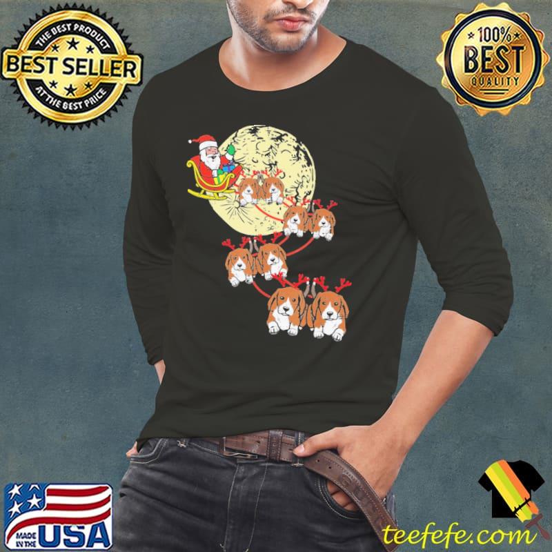 Funny reindeer Beagle Santa Christmas Shirt Funny reindeer Beagle Santa Christmas Shirt