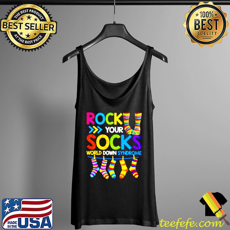 Funny rock your socks syndrome awareness s Tank Top Funny rock your socks syndrome awareness s Tank Top