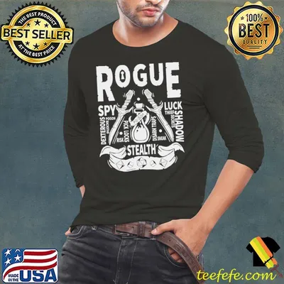 Funny Rogue Spy Luck Dexterous Shadow Stealth Poison Vintage Shirt