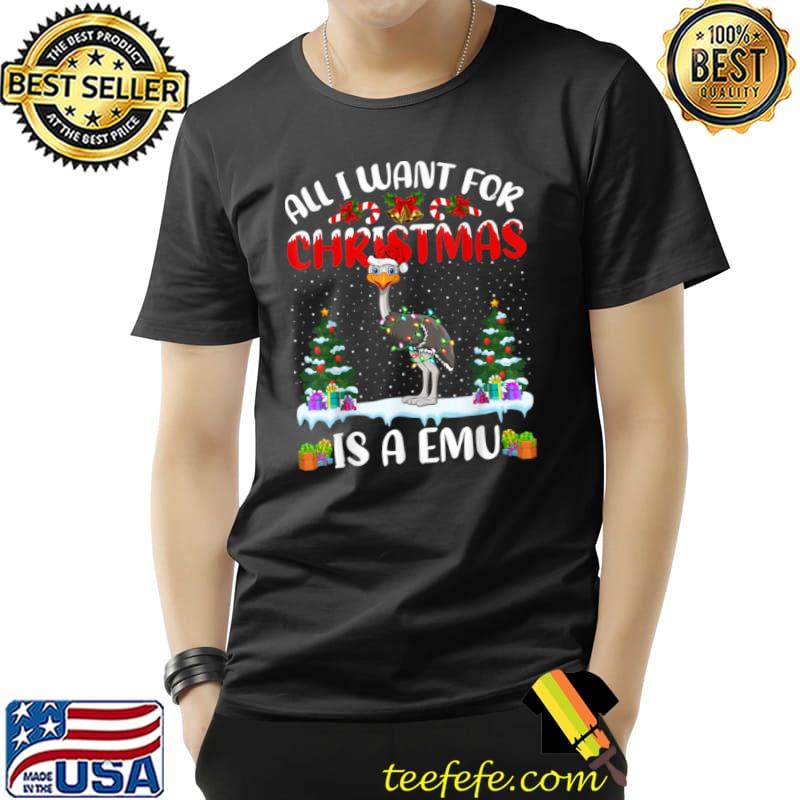Funny Santa Hat All I Want For Christmas Is A Emu Bird T Shirt Unisex Funny Santa Hat All I Want For Christmas Is A Emu Bird T Shirt Unisex