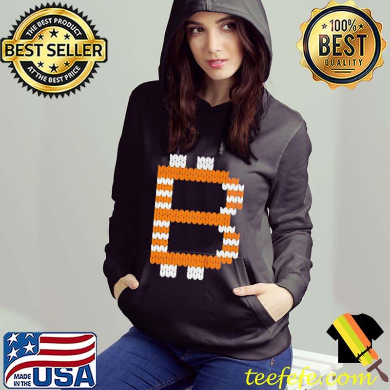 Funny Strickmuster mit bitcoinlogo Hoodie Funny Strickmuster mit bitcoinlogo Hoodie