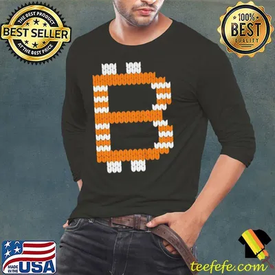 Funny Strickmuster mit bitcoinlogo shirt