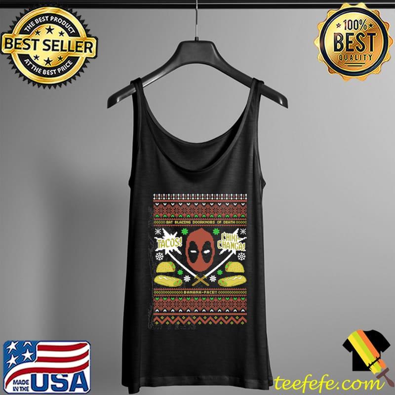 Funny tacos chimi changa deadpool christmas s Tank Top Funny tacos chimi changa deadpool christmas s Tank Top