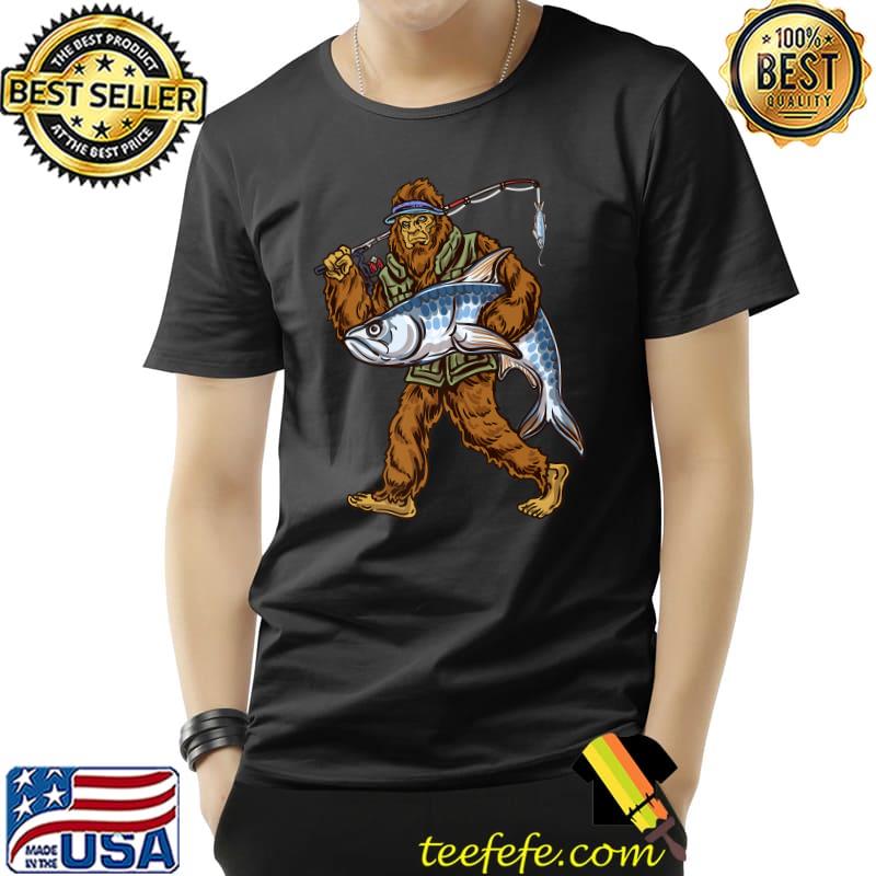 Funny Tarpon Fishing Bigfoot Fishermen Premium T-Shirt Unisex Funny Tarpon Fishing Bigfoot Fishermen Premium T-Shirt Unisex