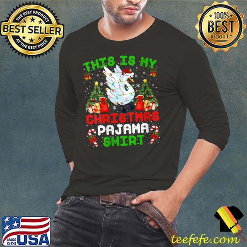 Funny This Is My Christmas Pajama Shirt Swan Christmas T- Long Sleeve Tee Funny This Is My Christmas Pajama Shirt Swan Christmas T- Long Sleeve Tee
