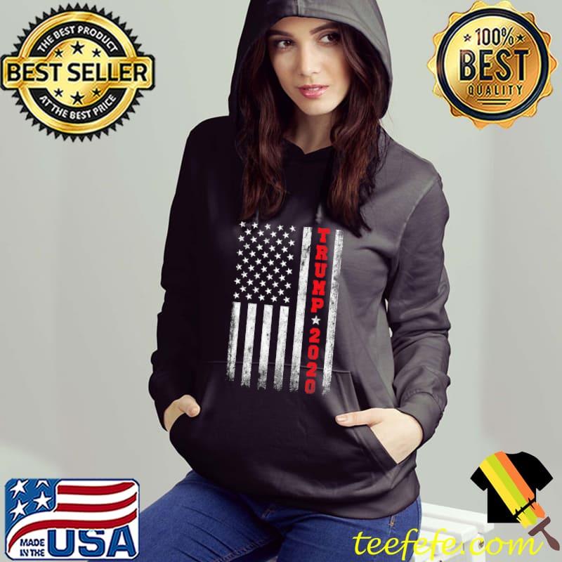 Funny Trump 2020 American Flag Vintage T-shirt