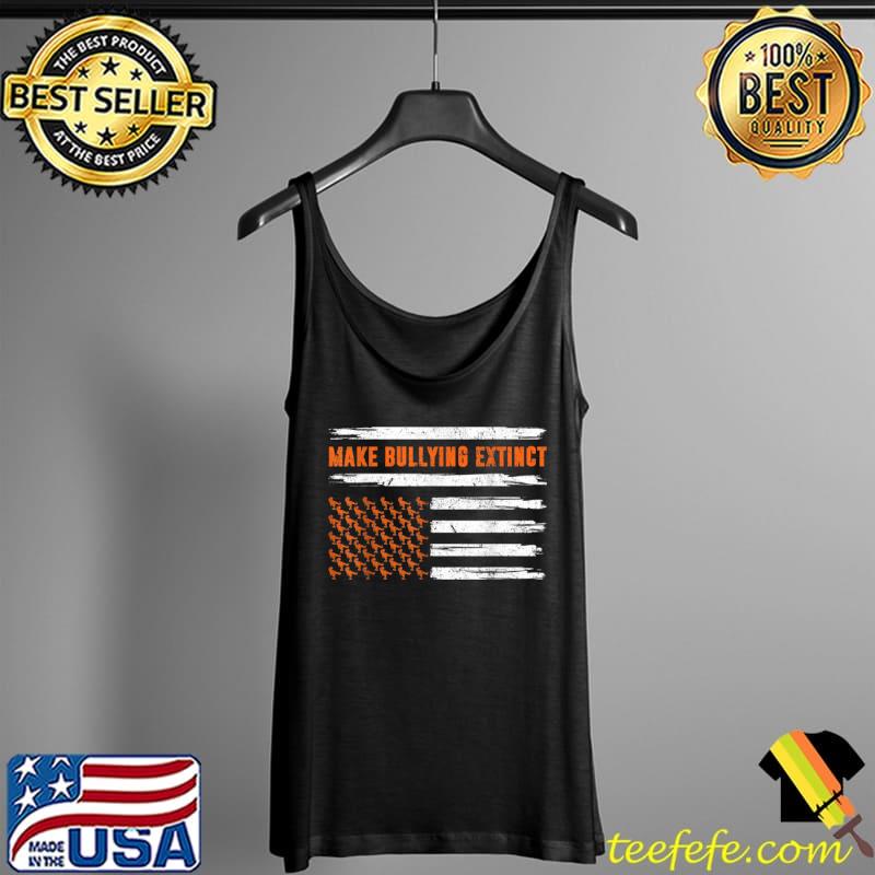 Funny Unity Day Trex Dinosaur Make Bullying Extinct Orange Flag T Shirt Tank Top Funny Unity Day Trex Dinosaur Make Bullying Extinct Orange Flag T Shirt Tank Top