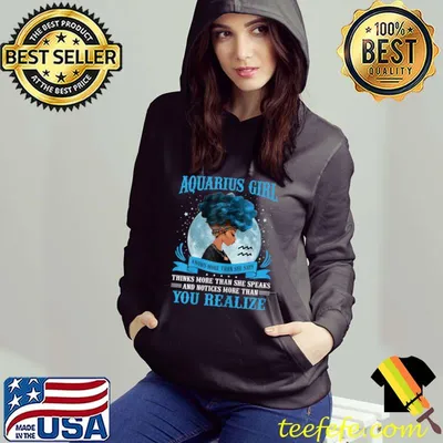 Funny Womens Aquarius Girls Black Queen January February Birthday T-Shirt