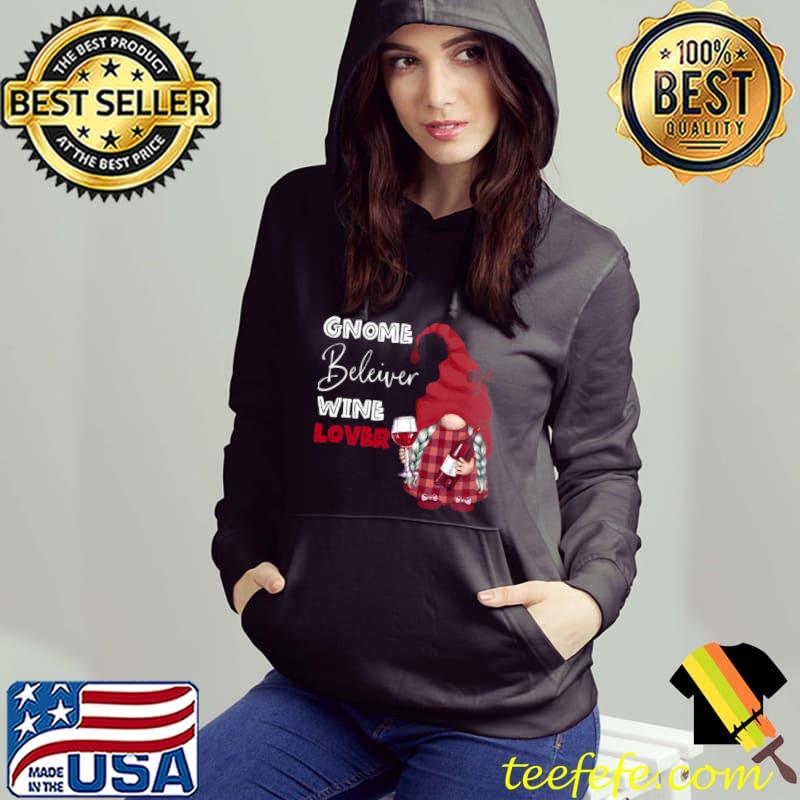 Gnome believer wine tomte scandinavian garden gnome shirt