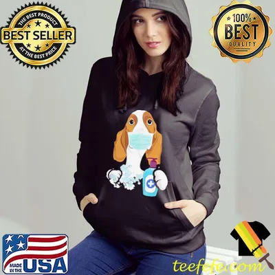 Good Basset Hound Face Mask Shirt