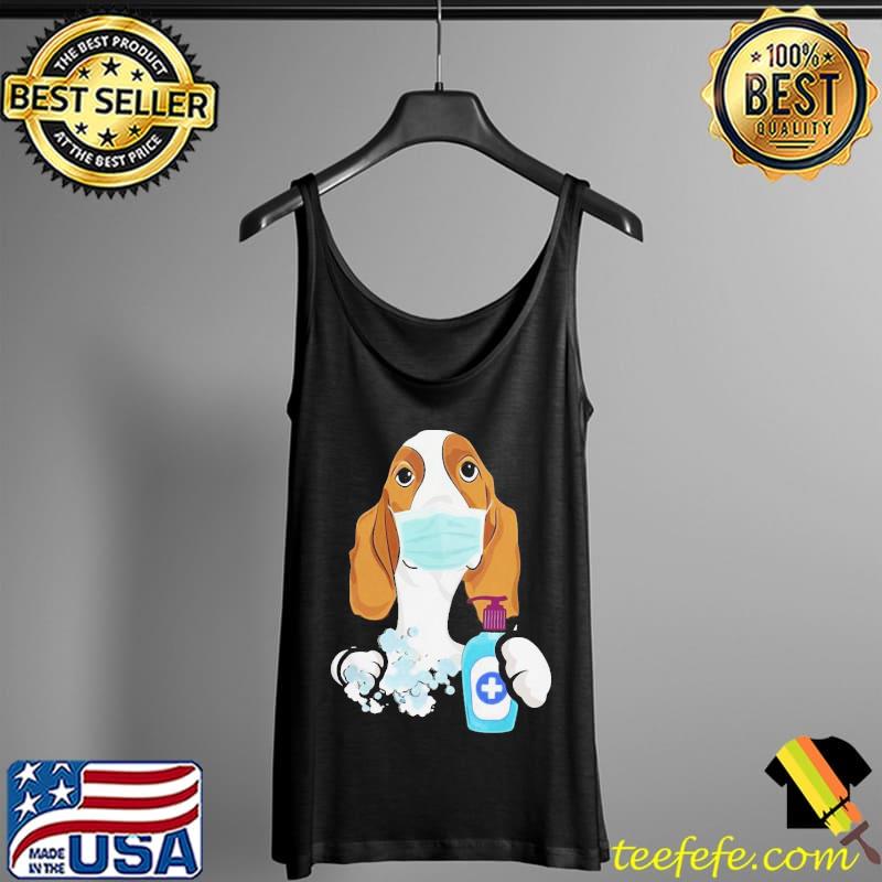 Good Basset Hound Face Mask Shirt Tank Top Good Basset Hound Face Mask Shirt Tank Top