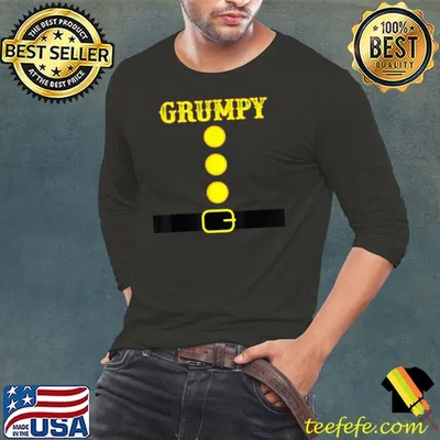 Grumpy Dwarf Halloween Costume Color Matching Family Grumpy T-Shirt