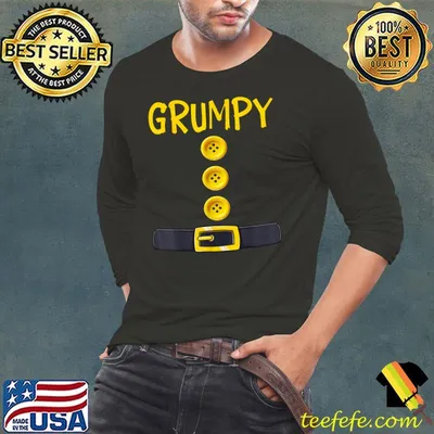 Grumpy Dwarf Halloween Costume Color Matching Gifts Idea T-Shirt