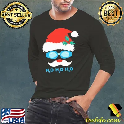 H20 H20 H20 Swimming Santa Claus Swimmer shirt