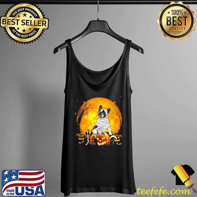 Halloween Shirts for Boys Kids Boston Terrier Mummy Pumpkin T-s Tank Top Halloween Shirts for Boys Kids Boston Terrier Mummy Pumpkin T-s Tank Top