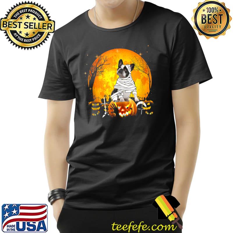 Halloween Shirts for Boys Kids Boston Terrier Mummy Pumpkin T-s Unisex Halloween Shirts for Boys Kids Boston Terrier Mummy Pumpkin T-s Unisex