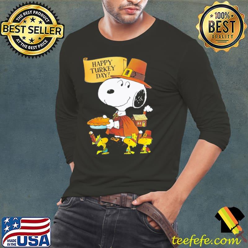 Happy turkey day snoopy and woodstock s Long Sleeve Tee Happy turkey day snoopy and woodstock s Long Sleeve Tee