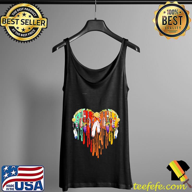 Heart Native American Paint Shirt Tank Top Heart Native American Paint Shirt Tank Top
