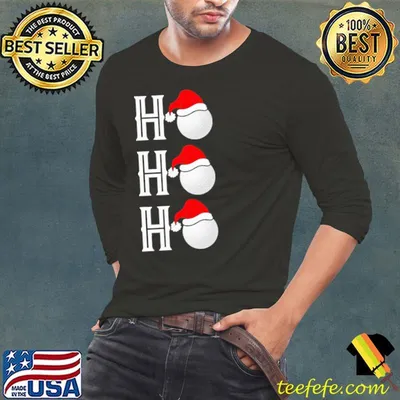 Ho Ho Ho Golf Ball Christmas Shirt