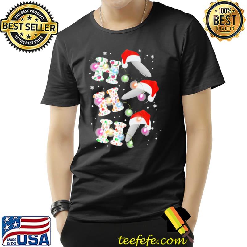 Hockey Ho Ho Ho Christmas Light Shirt Unisex Hockey Ho Ho Ho Christmas Light Shirt Unisex