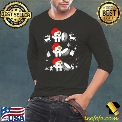 Hockey Ho Ho Ho Christmas Shirt