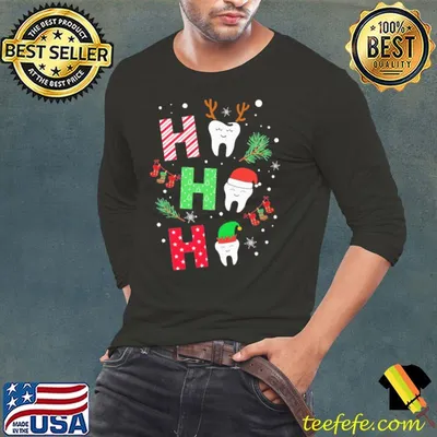 Hohoho Teeth Christmas Shirt