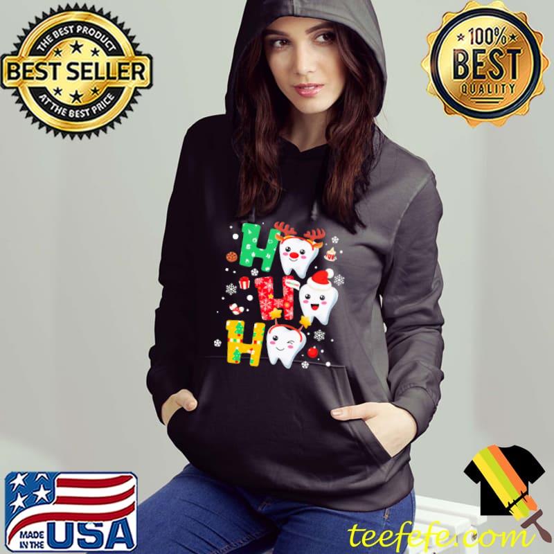 Hohoho Teeth Dental Christmas Shirt Hoodie Hohoho Teeth Dental Christmas Shirt Hoodie