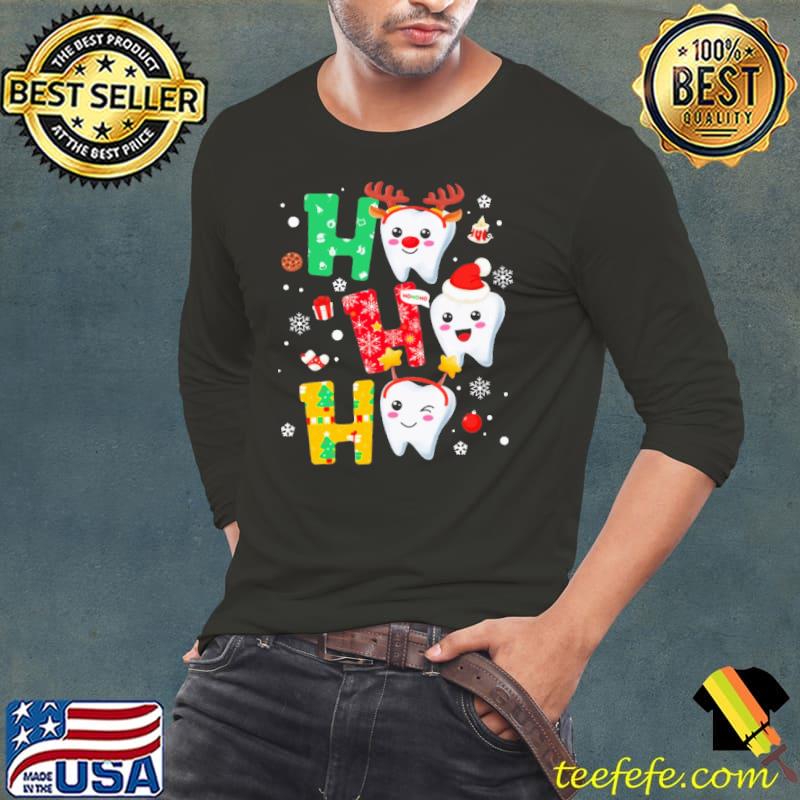 Hohoho Teeth Dental Christmas Shirt