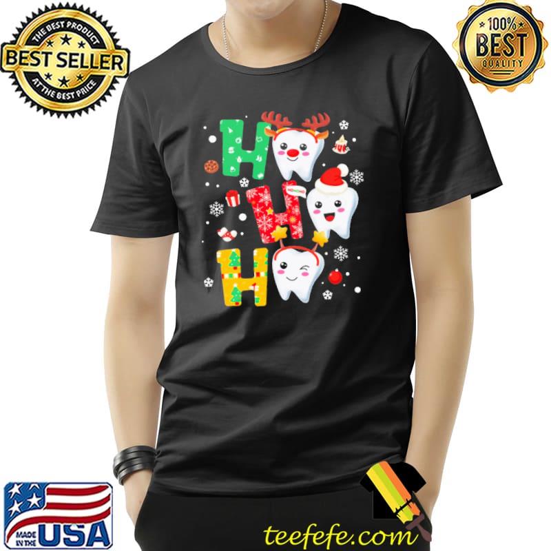 Hohoho Teeth Dental Christmas Shirt Unisex Hohoho Teeth Dental Christmas Shirt Unisex