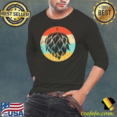 Hops Retro Style Craft Beer Shirt
