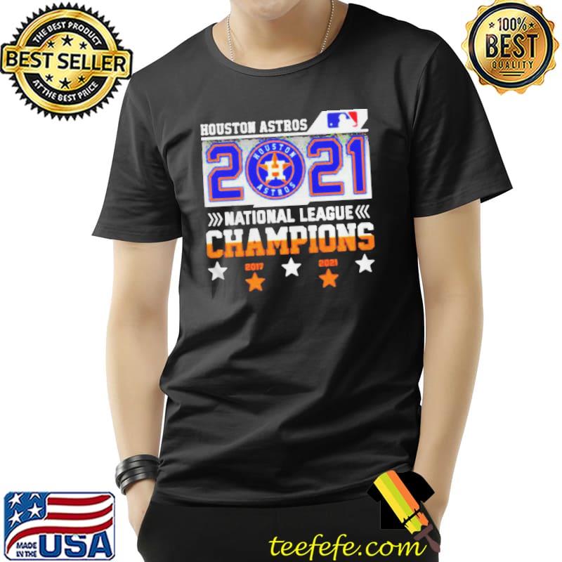 Houston Astros 2017 2021 National League Champions Baseball Shirt Unisex Houston Astros 2017 2021 National League Champions Baseball Shirt Unisex