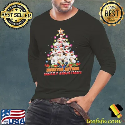 Houston Astros Christmas Tree Baseball Teams 2021 Merry Christmas shirt