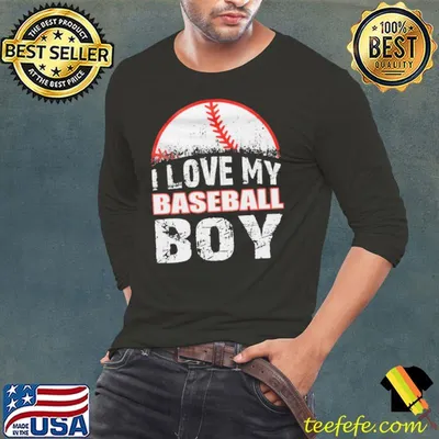 I Love My Baseball Boy Shirt