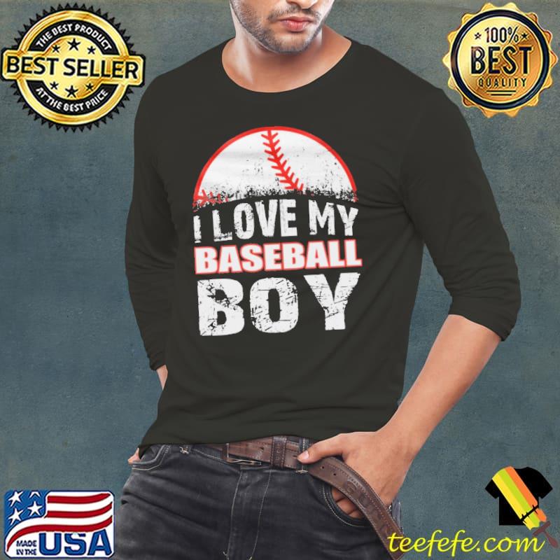 I Love My Baseball Boy Shirt