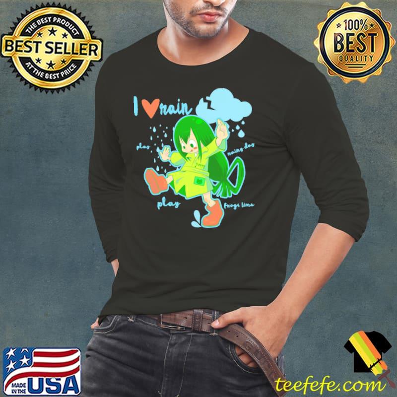 I Love Rain Day Shirt Long Sleeve Tee I Love Rain Day Shirt Long Sleeve Tee