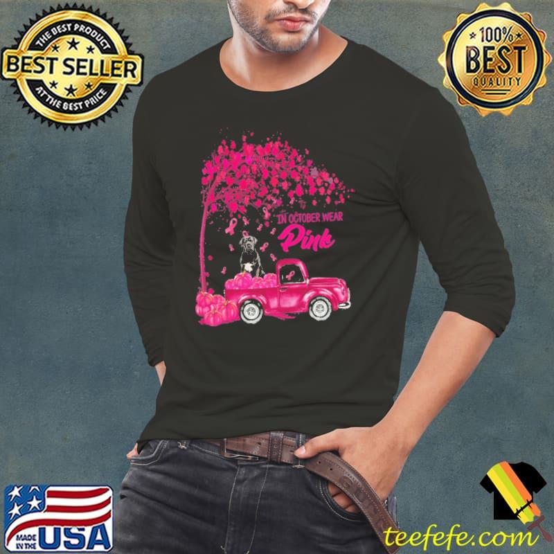 In October We Wear Pink Cane Corso Halloween Pumpkin Truck shirt