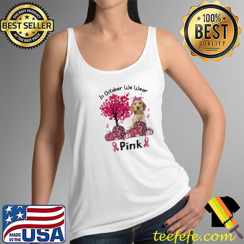 In October We Wear Pink Cocker Spaniel Pink Halloween Pumpkin Leopard s Tank Top In October We Wear Pink Cocker Spaniel Pink Halloween Pumpkin Leopard s Tank Top