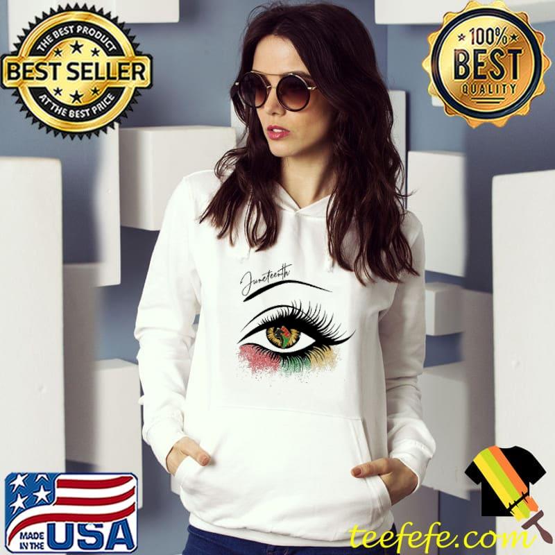 Junteenth eye black woman shirt