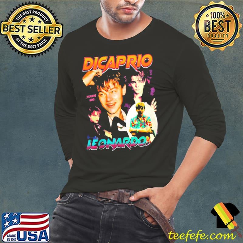 Leonardo DiCaprio Graphic1998 Titanic Vintage 90s T-Shirt Long Sleeve Tee Leonardo DiCaprio Graphic1998 Titanic Vintage 90s T-Shirt Long Sleeve Tee