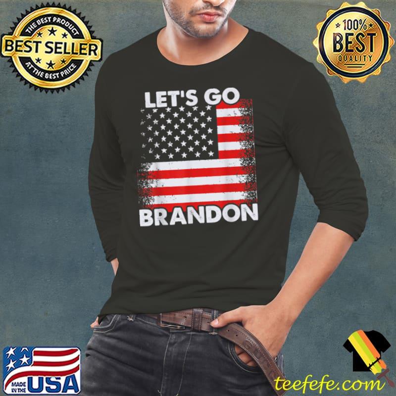 Let’s Go Brandon US Flag Conservative Anti Liberal T Shirt