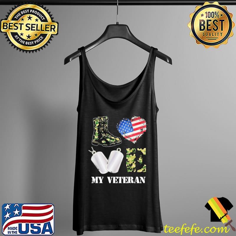 Love my veteran heart usa flag s Tank Top Love my veteran heart usa flag s Tank Top