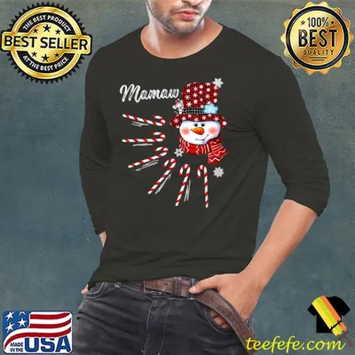 Mamaw Christmas Snowman T Shirt