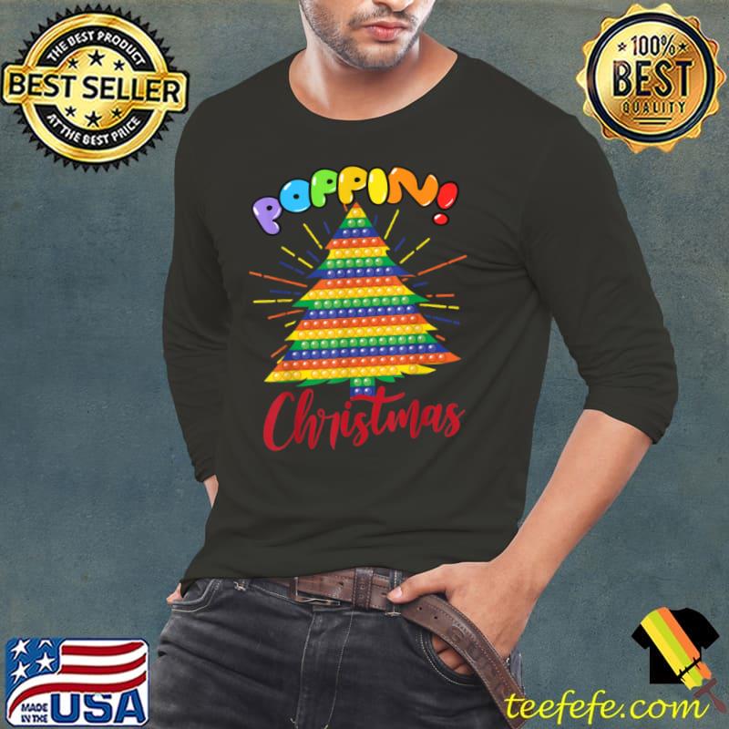 Matching Poppin Christmas tree Pop it Fidget Costume Couples T Shirt
