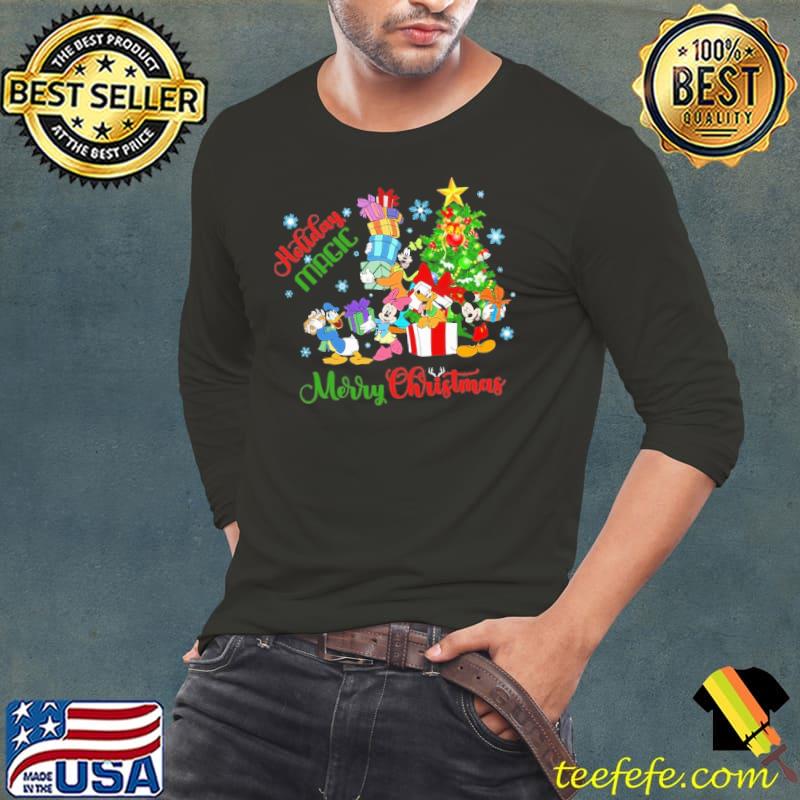 Merry christmas holiday magic mickey and friends shirt Merry christmas holiday magic mickey and friends shirt